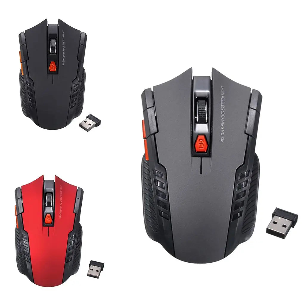 BARGAIN 2.4Ghz Gaming Wireless Mouse With USB Receiver 1000-1600 Adjustable DPI PC Computer Gaming Mouse