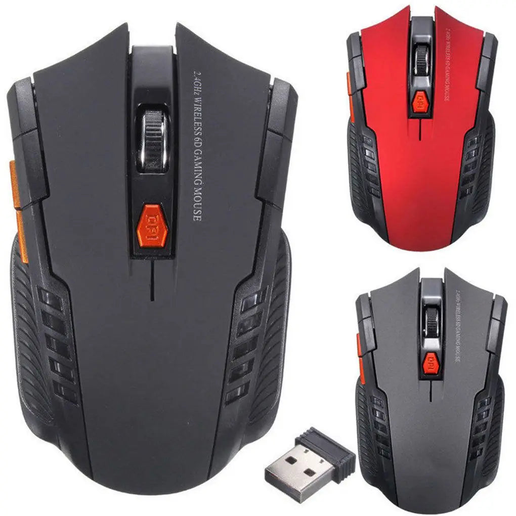 BARGAIN 2.4Ghz Gaming Wireless Mouse With USB Receiver 1000-1600 Adjustable DPI PC Computer Gaming Mouse