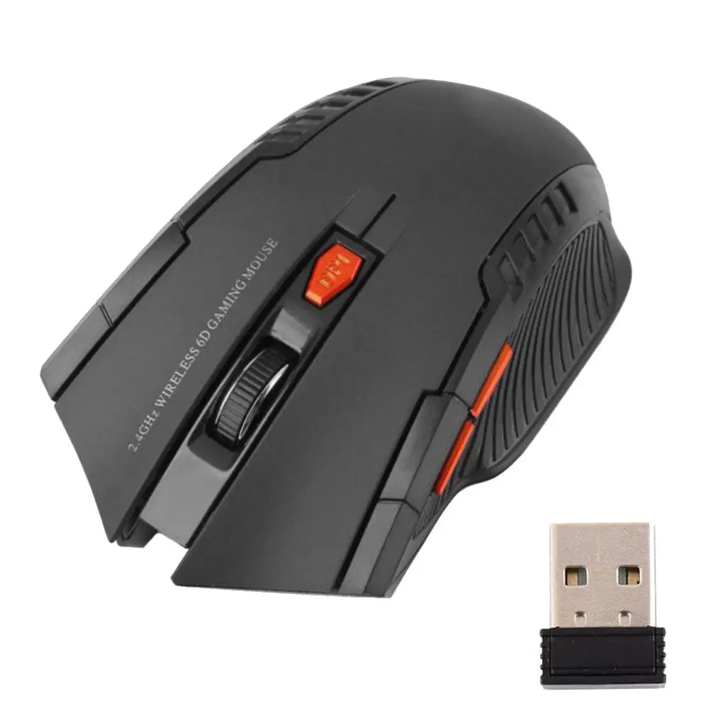 BARGAIN 2.4Ghz Gaming Wireless Mouse With USB Receiver 1000-1600 Adjustable DPI PC Computer Gaming Mouse