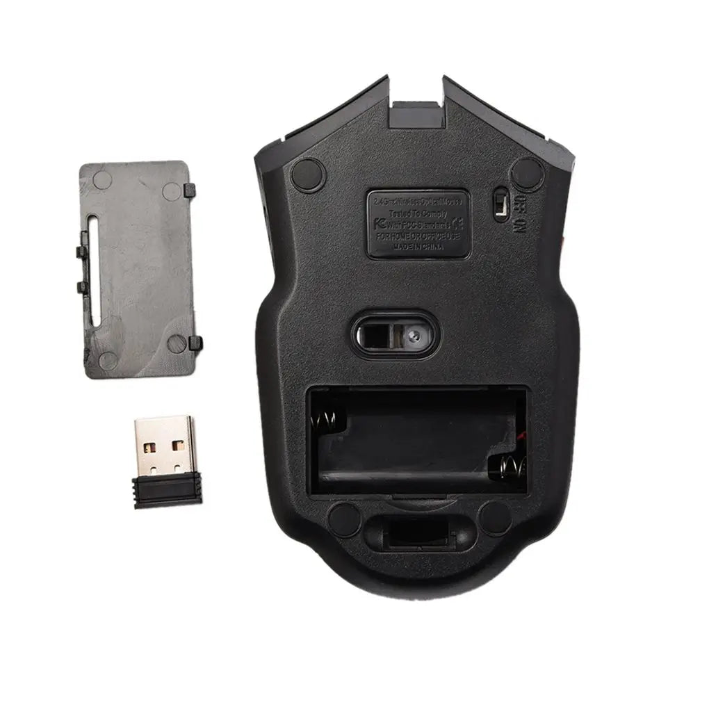 BARGAIN 2.4Ghz Gaming Wireless Mouse With USB Receiver 1000-1600 Adjustable DPI PC Computer Gaming Mouse