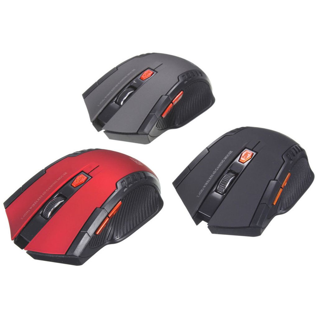 BARGAIN 2.4Ghz Gaming Wireless Mouse With USB Receiver 1000-1600 Adjustable DPI PC Computer Gaming Mouse